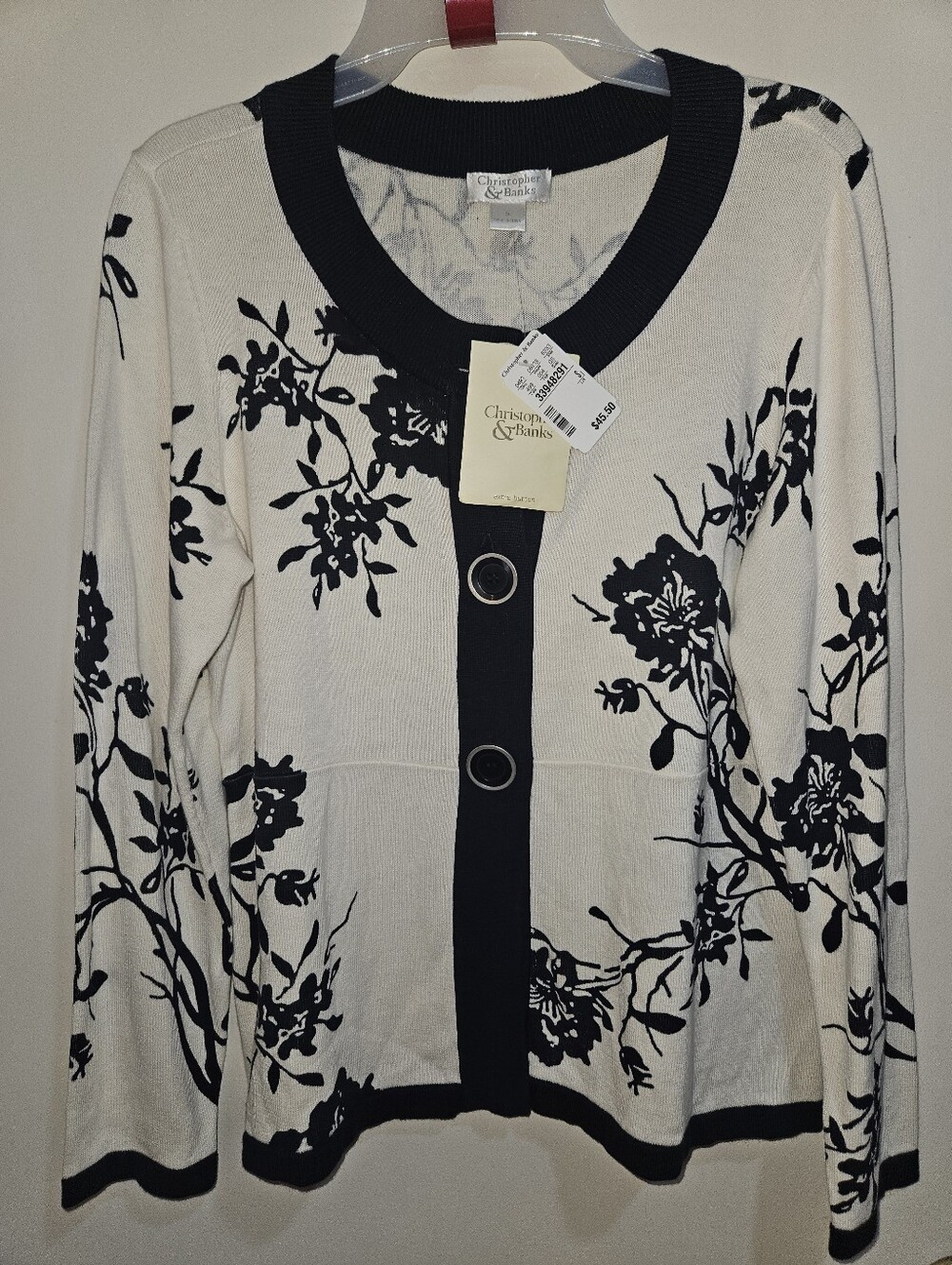 Christopher & Banks Floral Cardigan